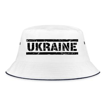 Ukraine - Bucket Hat - white/navy - Front