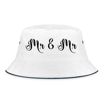 Mr & Mr Wedding Design - Bob - blanc/marine - Devant