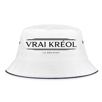 Vrai Kréol Version Noir - Bob - blanc/marine - Devant