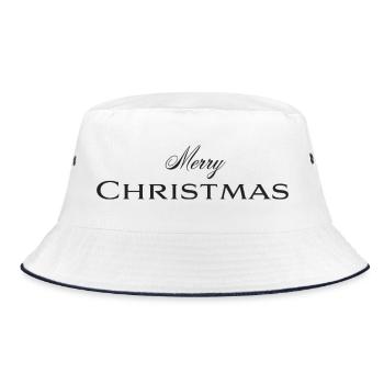 Joyeux Noël Typographie élégante - Bob - blanc/marine - Devant