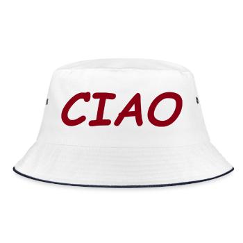 CIAO - Bucket Hat - white/navy - Front