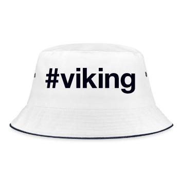 VIKING Hashtag - Bucket Hat - white/navy - Front