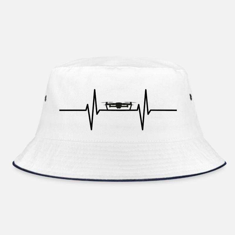 Herzschlag mit Drohne Bucket Hat