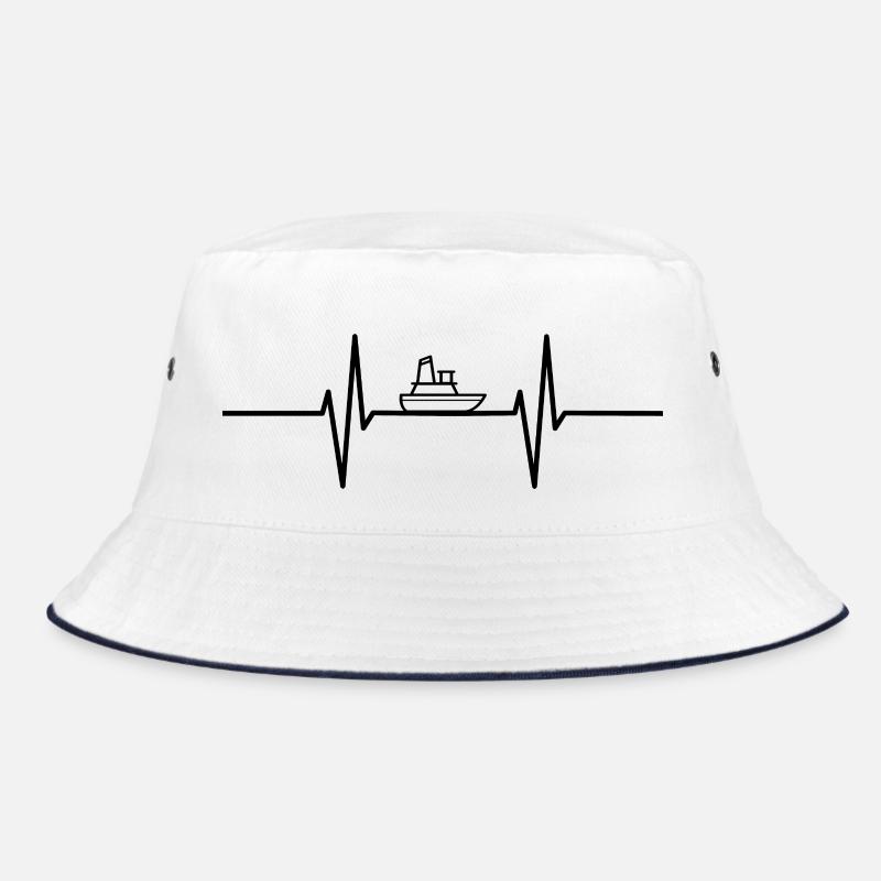 Herzschlag mit Boot Bucket Hat