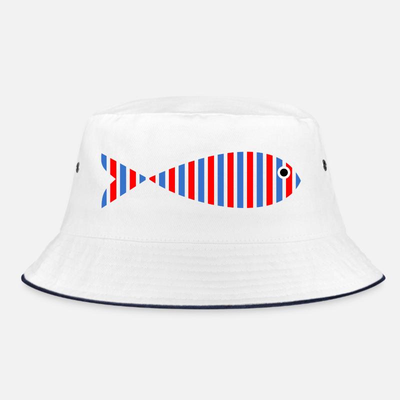 FISCH. SARDINE. Aprilscherze. MEER. OZEAN Bucket Hat