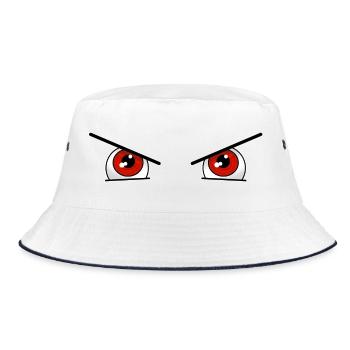 Yeux rouges pour Halloween - Bob - blanc/marine - Devant