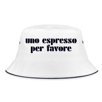 Espresso Italia Italy - Bucket Hat - white/navy - Front