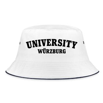University of Würzburg - Bucket Hat - white/navy - Front