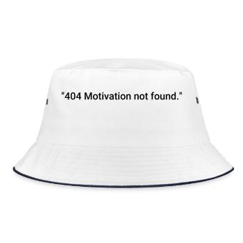404 Motivation not found. - Bucket Hat - white/navy - Front