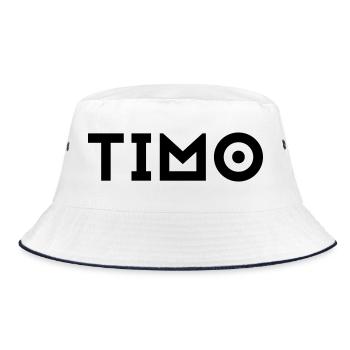Prénom Timo - Bob - blanc/marine - Devant