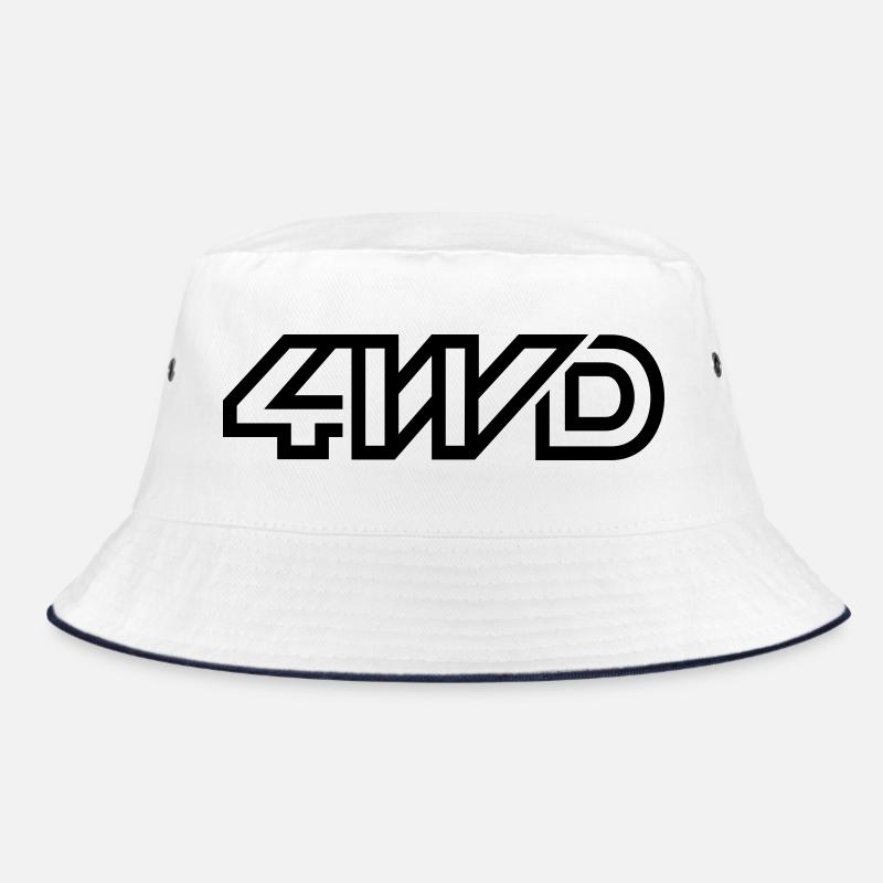 4WD - Bucket Hat - white/navy