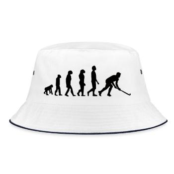 Evolution Hockey / Field Hockey Players - Bucket Hat - white/navy - Front