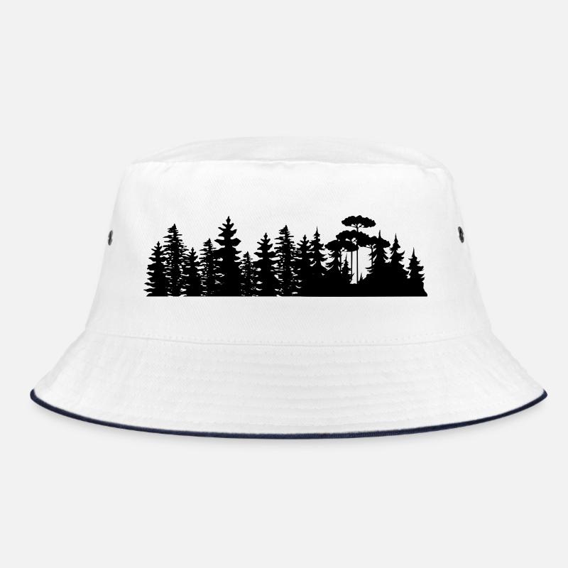 Conception de silhouettes de paysage forestier Bob