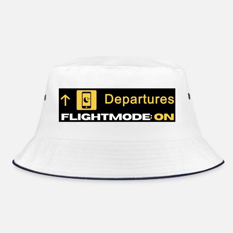 Departures Flightmode On - Airplane Mode - Chill Bucket Hat