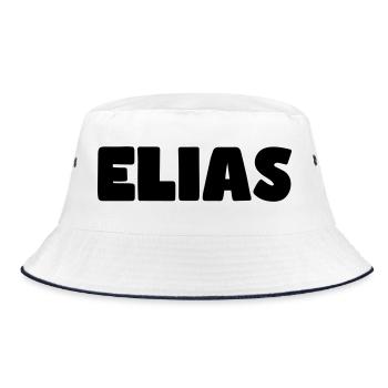 Elias Name - Bucket Hat - white/navy - Front