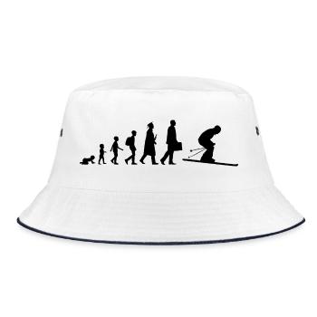 Évolution du skieur - Bob - blanc/marine - Devant