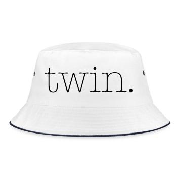 twin - Bucket Hat - white/navy - Front