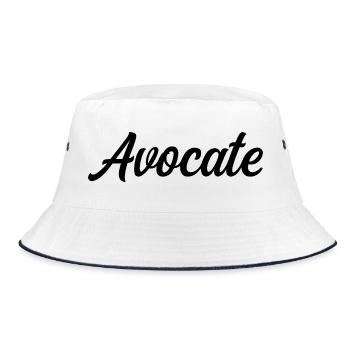 Lawyer Law Justice Court Bar Defence - Bucket Hat - white/navy - Front