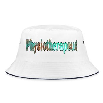 Physiotherapy Physiotherapist - Bucket Hat - white/navy - Front