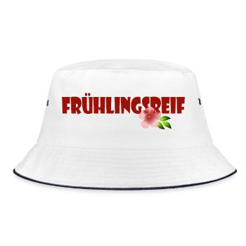SPRING RIPE - Bucket Hat - white/navy - Front