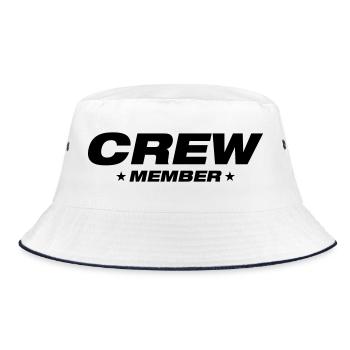 Crew Member - Bucket Hat - white/navy - Front