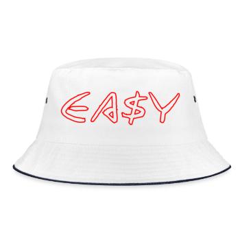 Easy - Bucket Hat - white/navy - Front