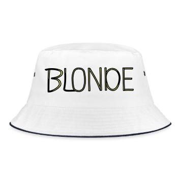 Blonde - Bucket Hat - white/navy - Front
