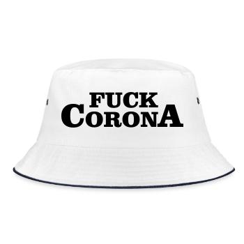 FUCK CORONA - Bob - blanc/marine - Devant