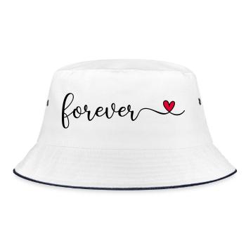 Forever - Bucket Hat - white/navy - Front