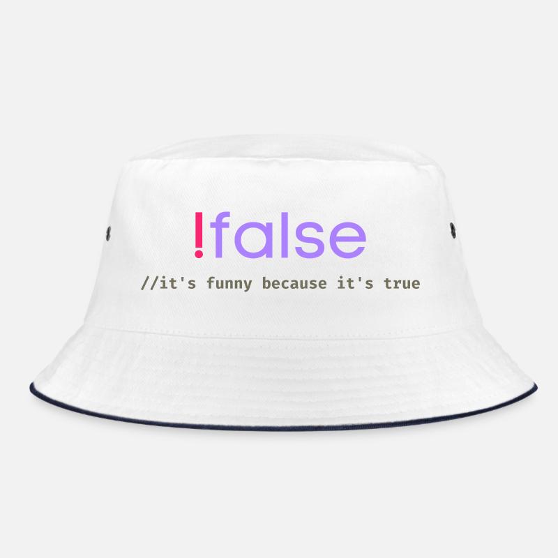 Ifalse Funny Coder Programming Pun Bucket Hat