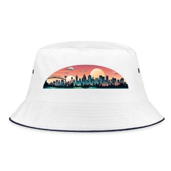Sunset City Panorama - Bob - blanc/marine - Devant