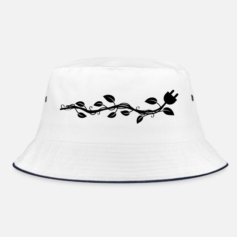 Garland leaves, which ends in a plug. Bucket Hat