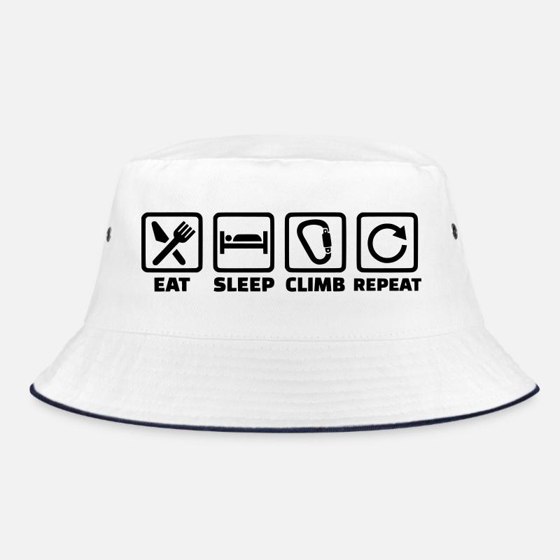 Eat Sleep Climb Repeat – Klettern & Bouldern Bucket Hat