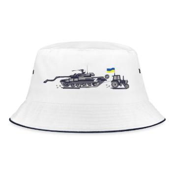 Brigade de tracteurs d’Ukraine - Bob - blanc/marine - Devant