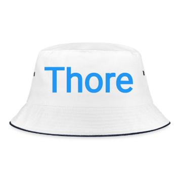 Thore - Bucket Hat - Weiß/Navy - Vorne