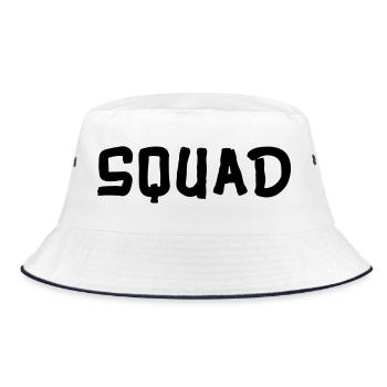 squad - Bucket Hat - Weiß/Navy - Vorne