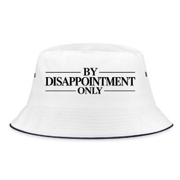 Nur durch Enttäuschung - Bucket Hat - Weiß/Navy - Vorne