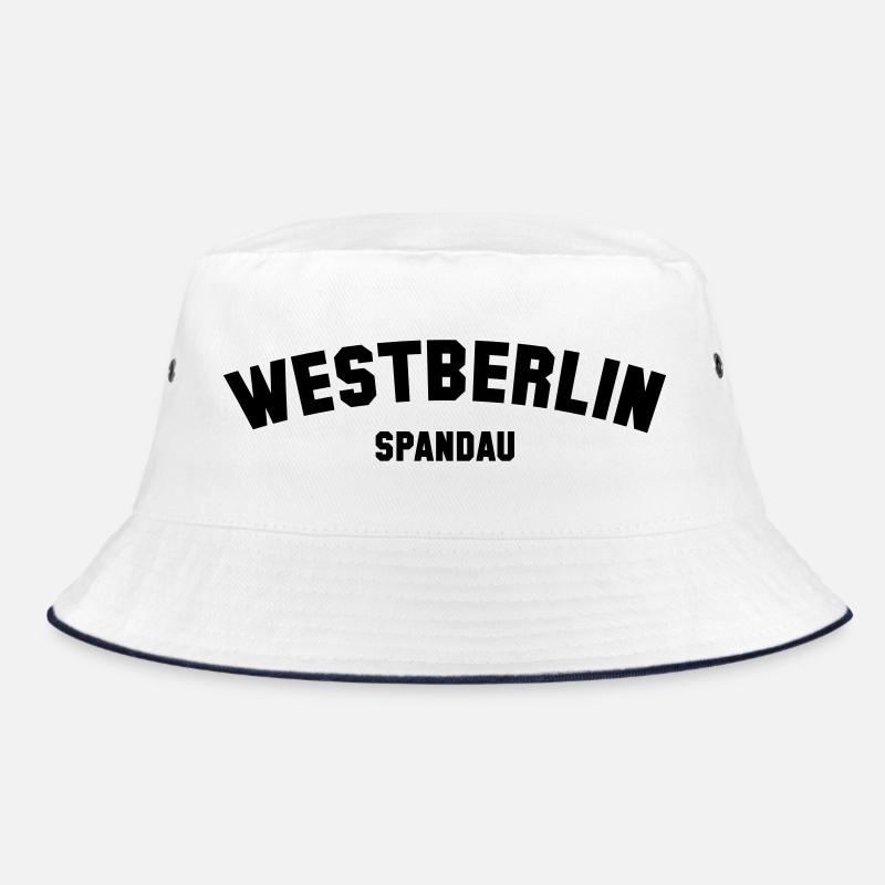 SPANDAU - Bucket Hat - Weiß/Navy