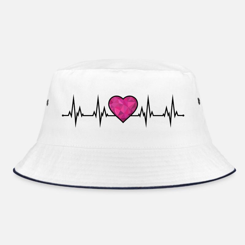 Herzschlag EKG  Bucket Hat