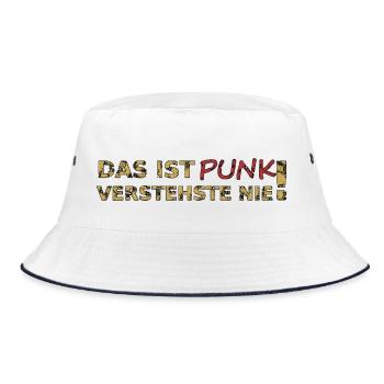 Das ist Punk - Bucket Hat - Weiß/Navy - Vorne