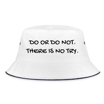 Cinema - Quotes - Film - Citations - Zitat - Humor - Bucket Hat - white/navy - Front