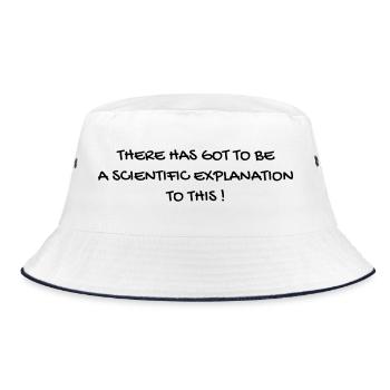 Cinema / Film / Zitat / TV-Serie - Bucket Hat - Weiß/Navy - Vorne