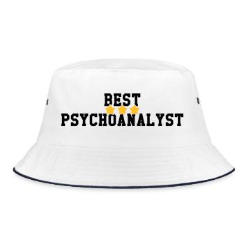 Psychologue / Psychiatre / Travail / Psychanalyste - Bob - blanc/marine - Devant