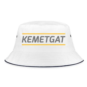 Kemetga - Antwerpener Dialekt - Bucket Hat - Weiß/Navy - Vorne