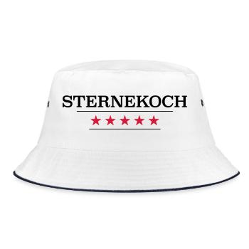 Sternekoch - Bucket Hat - Weiß/Navy - Vorne