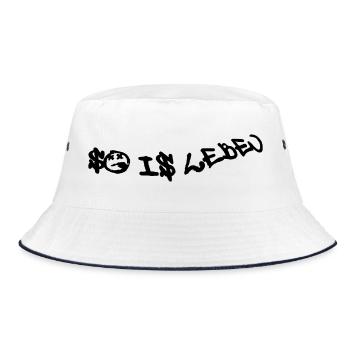 So is Leben - Bucket Hat - Weiß/Navy - Vorne