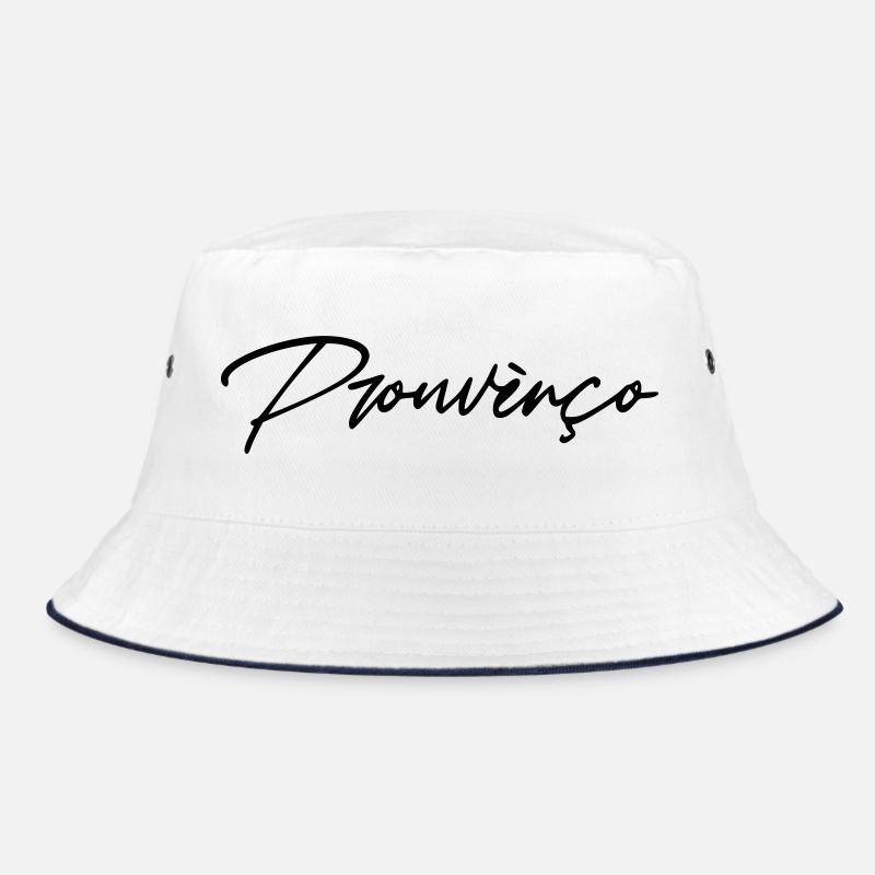 Prouvènço - Bucket Hat - white/navy