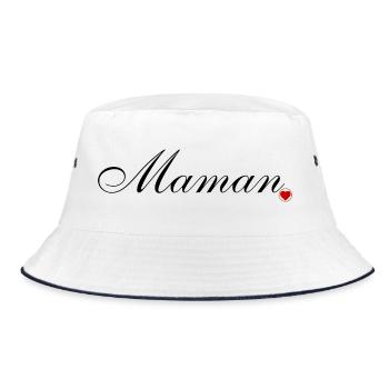 Maman et coeur. Amour pour maman - Bob - blanc/marine - Devant