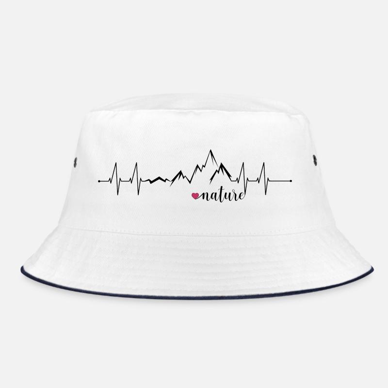 Love Nature Mountains Heart Rate ECG - Conception graphique Bob