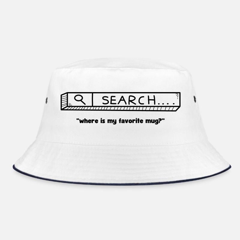 favorite mug - Bucket Hat - Weiß/Navy